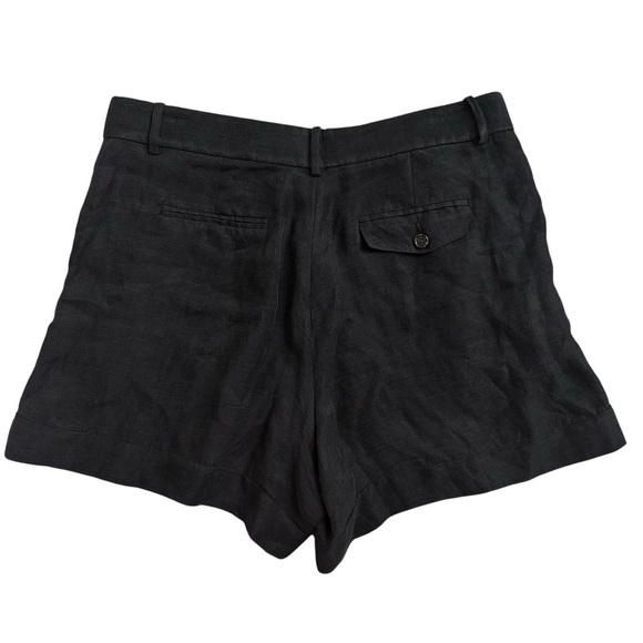 J.Crew Linen Blend Black Dress Shorts Size 8 
High Rise Summer Tailored Style - Picture 2 of 7